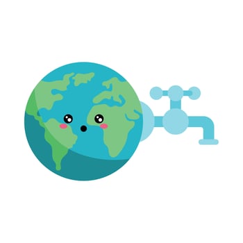 Earth and Water Conservation Concept vector
