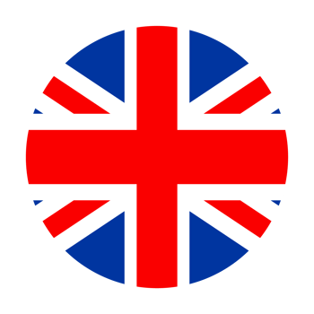 UK circle flag.United Kingdom round flag isolated on transparent background png