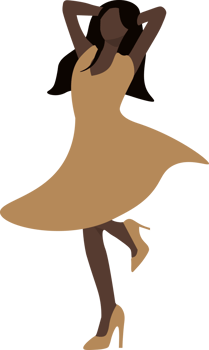 Woman Dancing Yellow Dress png