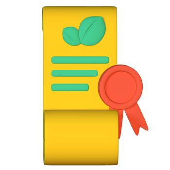 A yellow paper with a green leaf on it png
