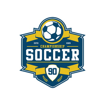 football logo template design vector