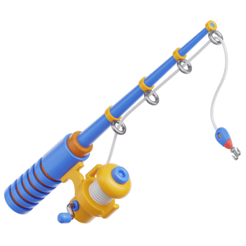Fishing Rod 3D Illustration png