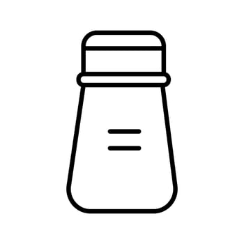 Lineart Icon salt shaker perfect for menu cafe and food branding vector