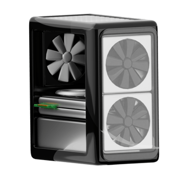 PC tower 3d illustration. computer hardware icon. png