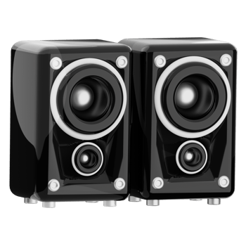 Speaker 3d illustration. audio loudspeaker icon. png