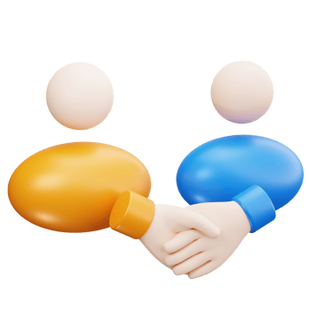 3D Icon People Handshake Business Relationship png