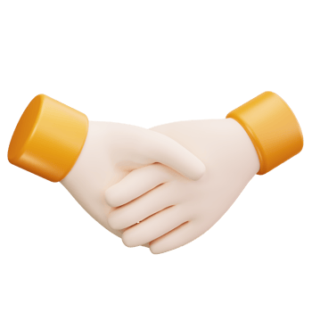 3D Icon Simple Handshake Collaboration Deal png