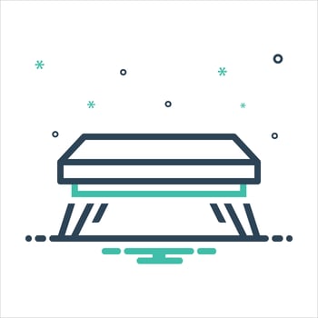 Mix icon table vector