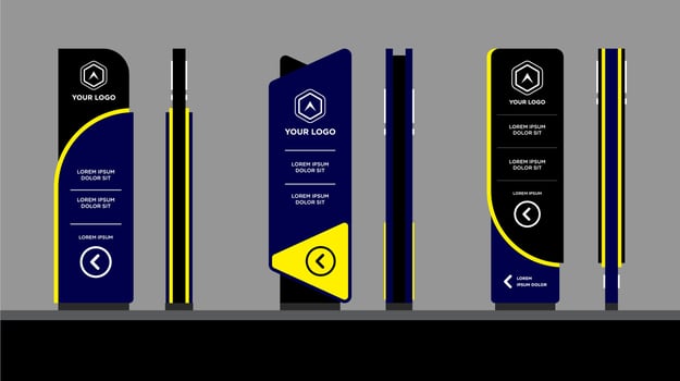 Market Signboards pack advertising vector