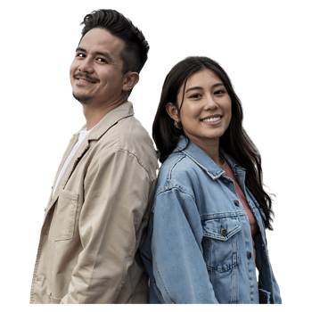 Cheerful Couple Standing Close Perfect Photo for Valentines Promotions or Lifestyle Websites png