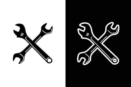 Crossed Wrenches Illustration vector