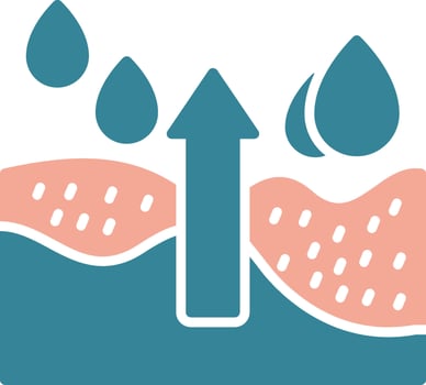 Water Virtual Core Icon vector