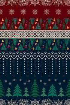 Christmas ethnic design vector