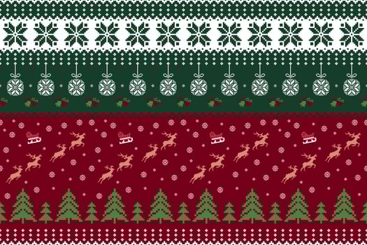 Christmas with reindeer vector