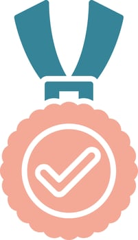 Medal Bold Interface Object vector