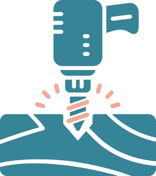Drill Futuristic Graphic Module vector