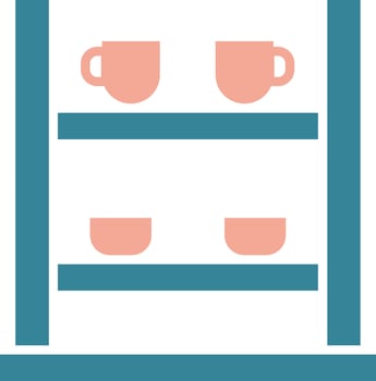 Shelving Colorful Line Art vector