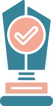 Trophy Cup Balanced Digital Piece vector