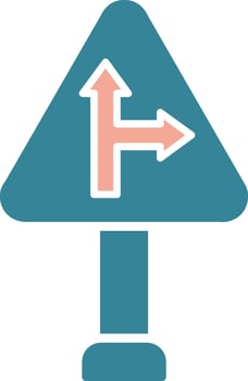 Right Turn Innovative Visual Pattern vector