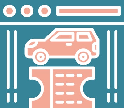 Electronic Ticket Futuristic UX Form vector