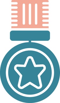 Medal Isometric Icon Unit vector