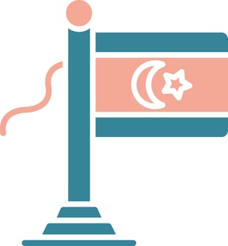 Azerbaijan Flag Tactile UX Display vector
