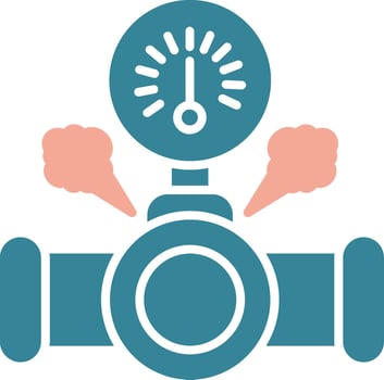High Pressure Simplified Icon Fragment vector