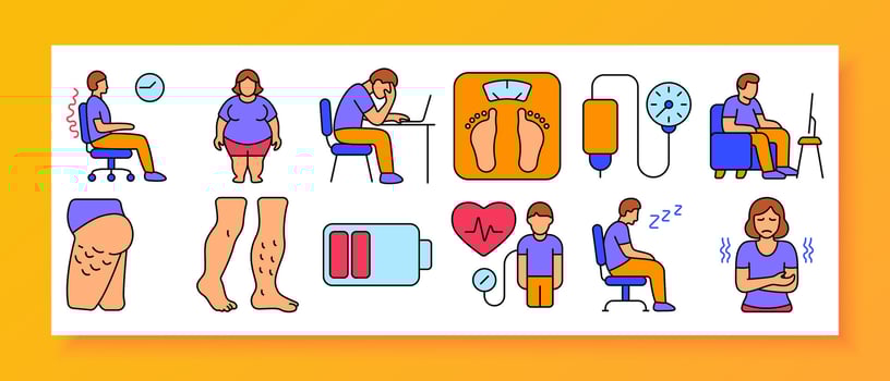 Illustration of people doing various activities vector