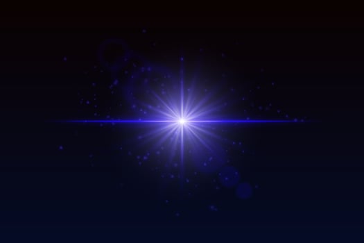 A bright blue starburst on a dark background vector