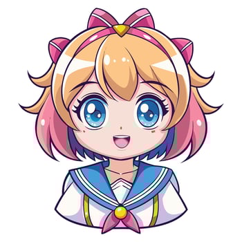 Kawaii Anime Figure Vectors Art