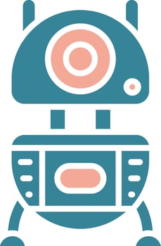 Robot Expressive App Emblem vector