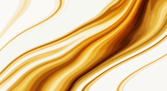 Abstract Diagonal Marble Inspired Fluid Pattern with Polished Gold, Yellow-Brown, and Cream Swirls on Light Background vector