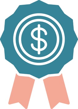 Casino Medal Neon App Emblem vector