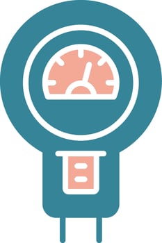 Parking Meter Simplified Style Glyph vector