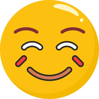 Joy Emoji Laughing With Tears vector