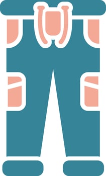 Pants Efficient Style Glyph vector
