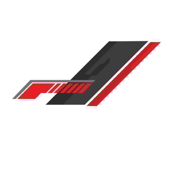 Modern and sporty car livery sticker designs feature a combination of bold lines, geometric shapes and abstract elements. vector