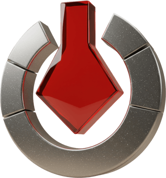 Glossy 3D metallic power symbol with red arrow for on off or download icon png
