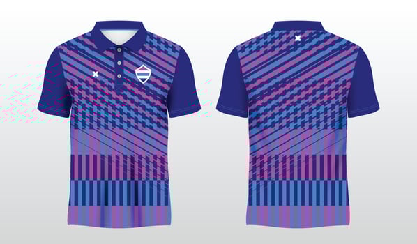 Colorful polo shirt design vector