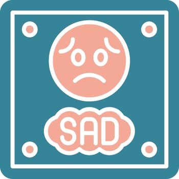 Sad Bold UI Stamp vector