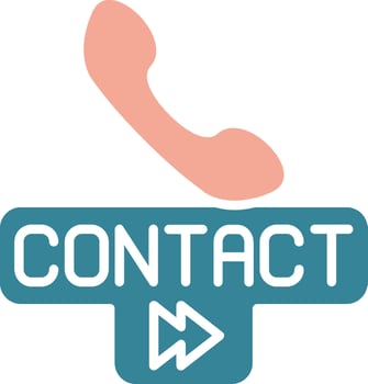 Contact Crystal Style Glyph vector