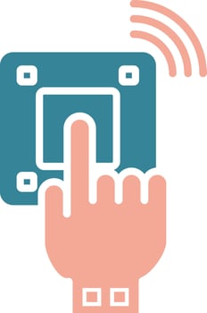 Emergency Button Global Core Icon vector