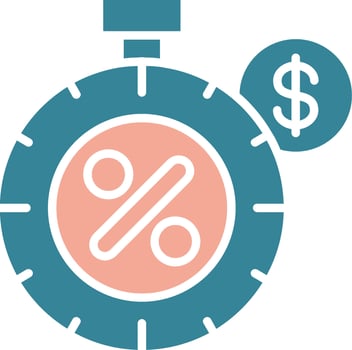 Stopwatch Colorful Web Symbol vector
