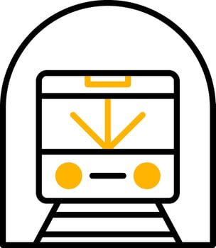 Station Wall Subway Art Display Line Two Color vector