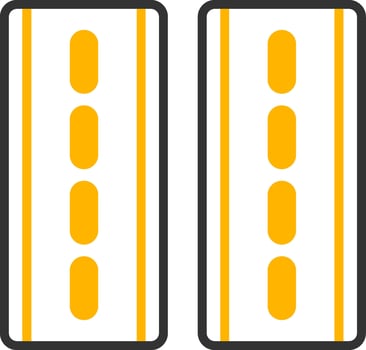 Fast Highway Driving Icon Line Two Color vector