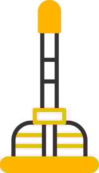 Heavy Duty Rubber Plunger Line Two Color vector