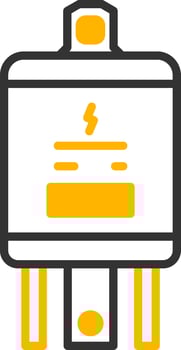Electrical Circuit Relay Line Two Color vector