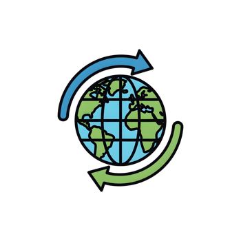 Global connectivity graphic design earth illustration png