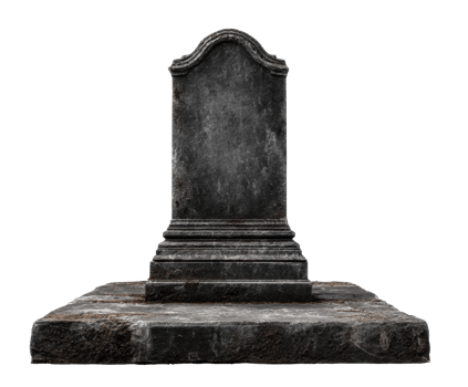 Ancient tombstone design for memorials and historical significance png