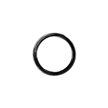 Hand drawn sketchy black circle element png